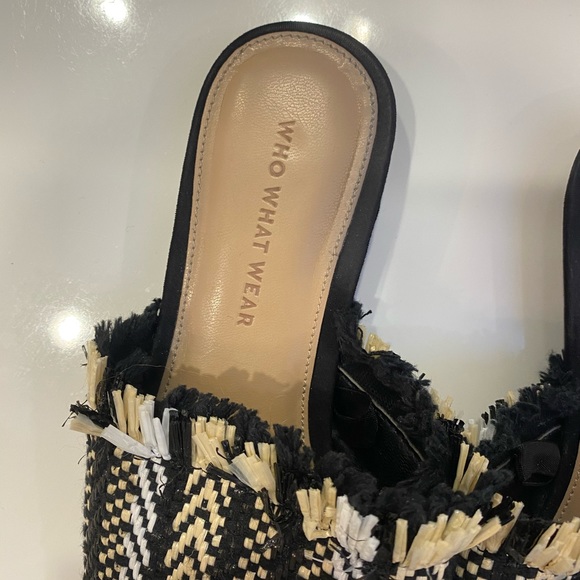 Who What Wear • Black and beige Fringed Shoes size 7 - Picture 4 of 9